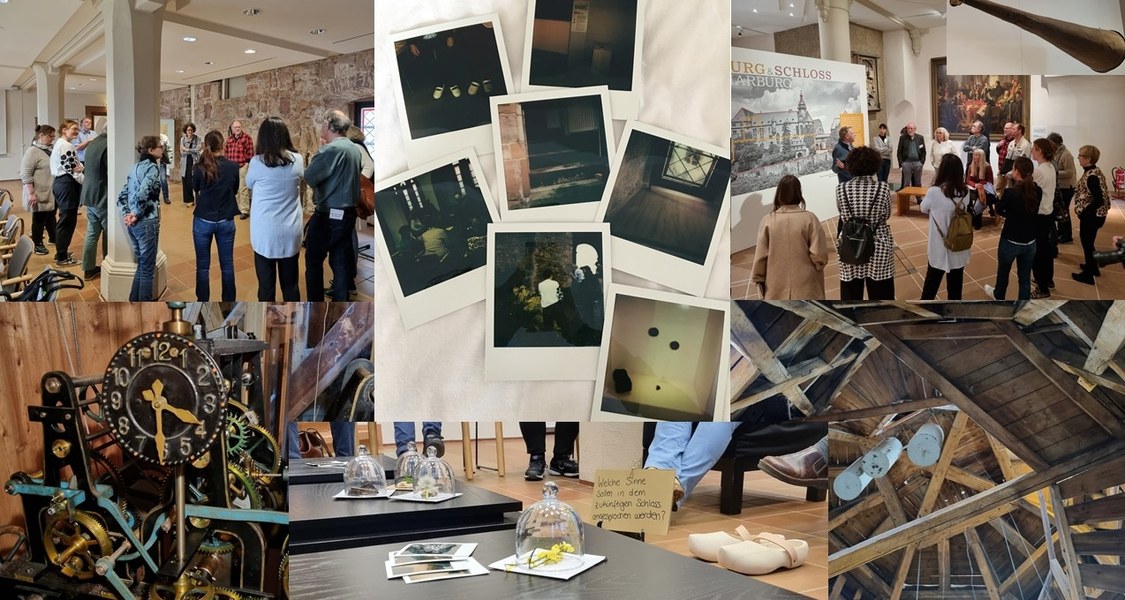 Eine Collage mit Bildern aus dem Workshop.