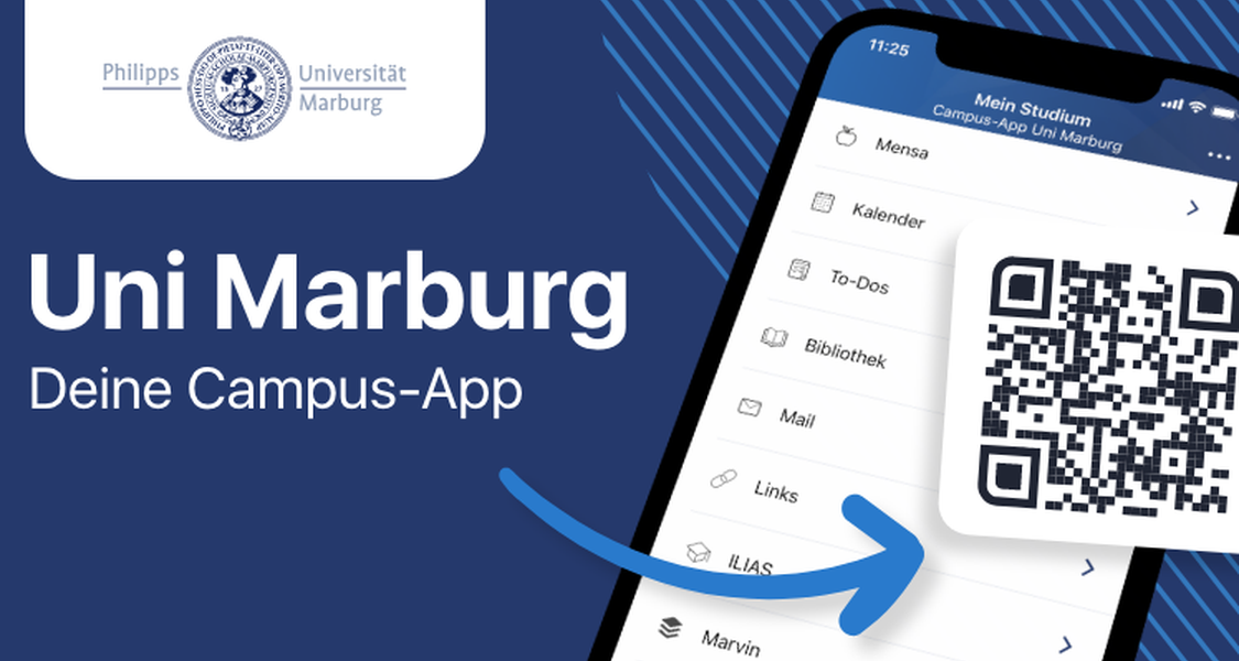 Die Campus-App der Philipps-Universität Marburg.