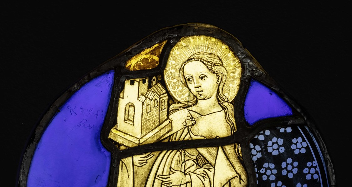 Kirchenfenster mit der Heiligen Elisabeth