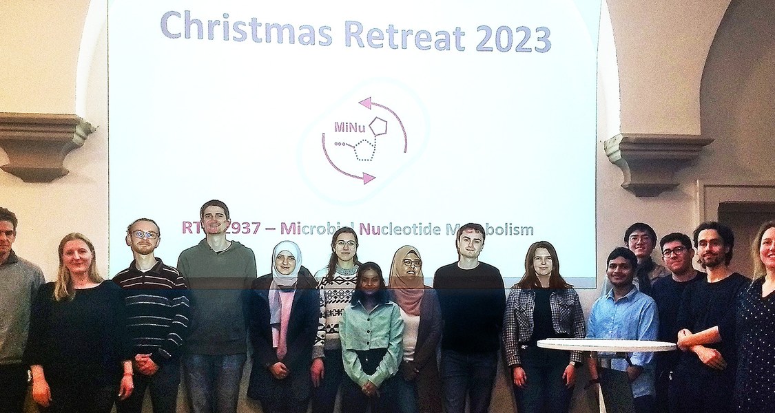 Group photo showing the attendees of MiNu's Christmas Retreat 2023